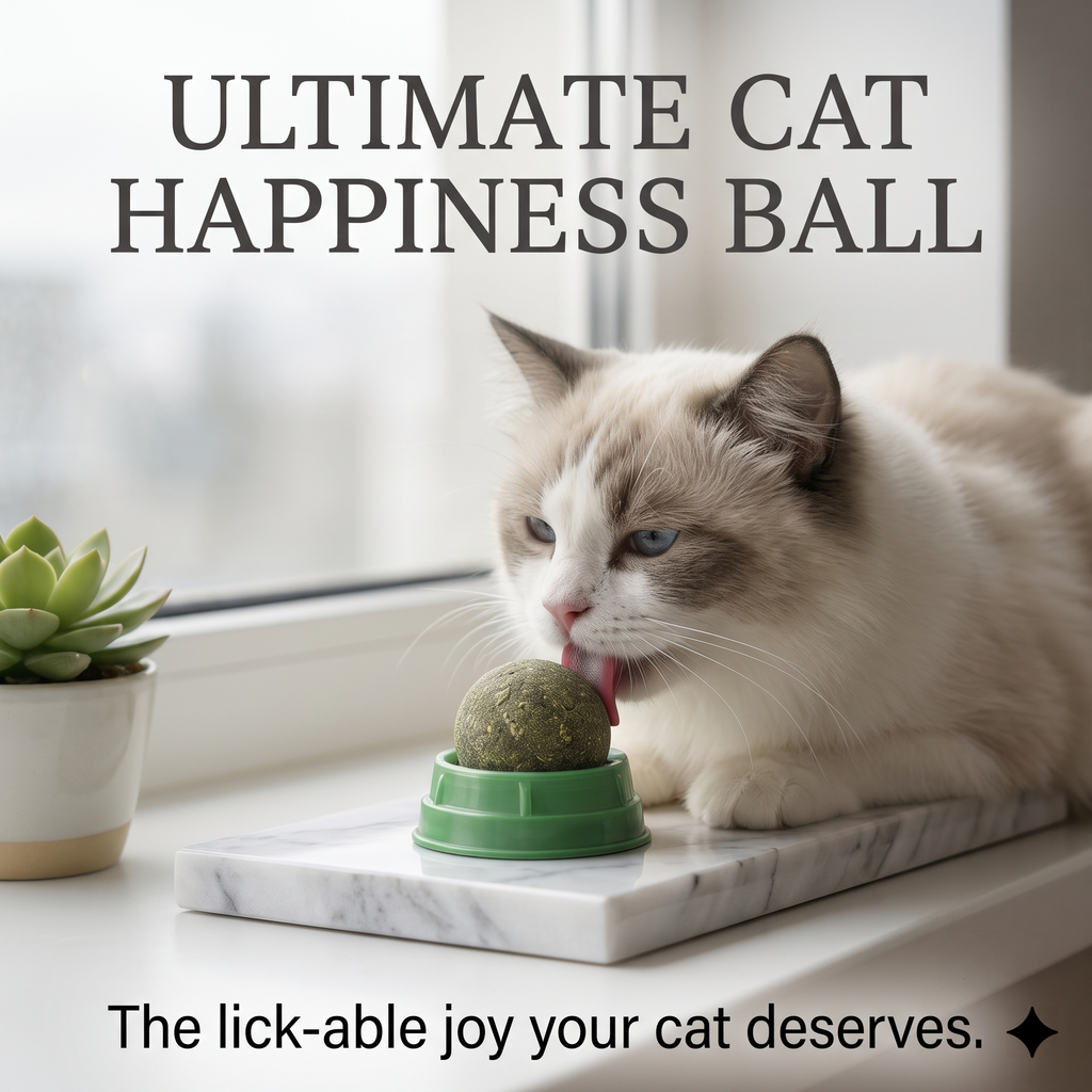 Kenlii Rotating Catnip Lick Ball Bundles