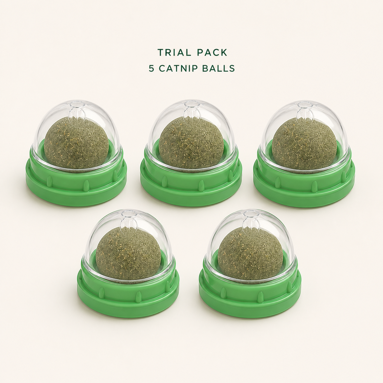 KENLII Trial Pack with 5 rotating catnip ball units